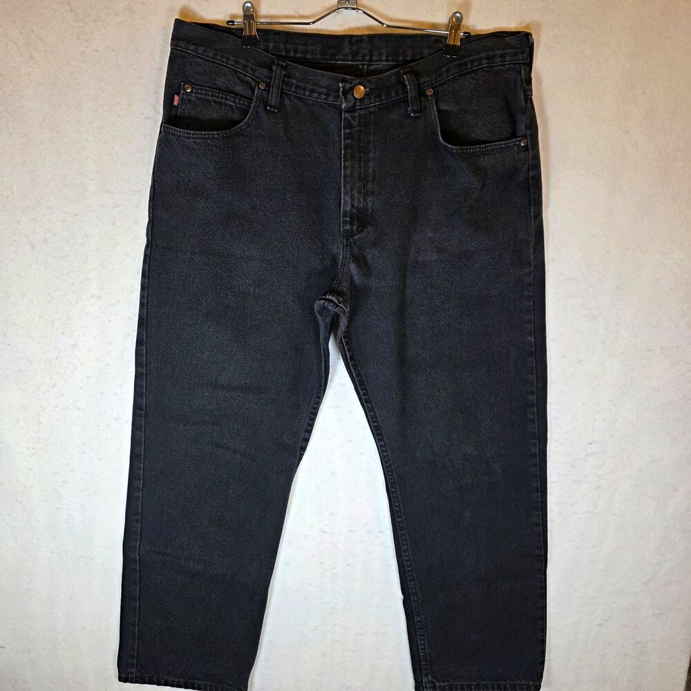 Red Kap Men's Black Denim Jeans Straight Leg Regular Fit Size 38
